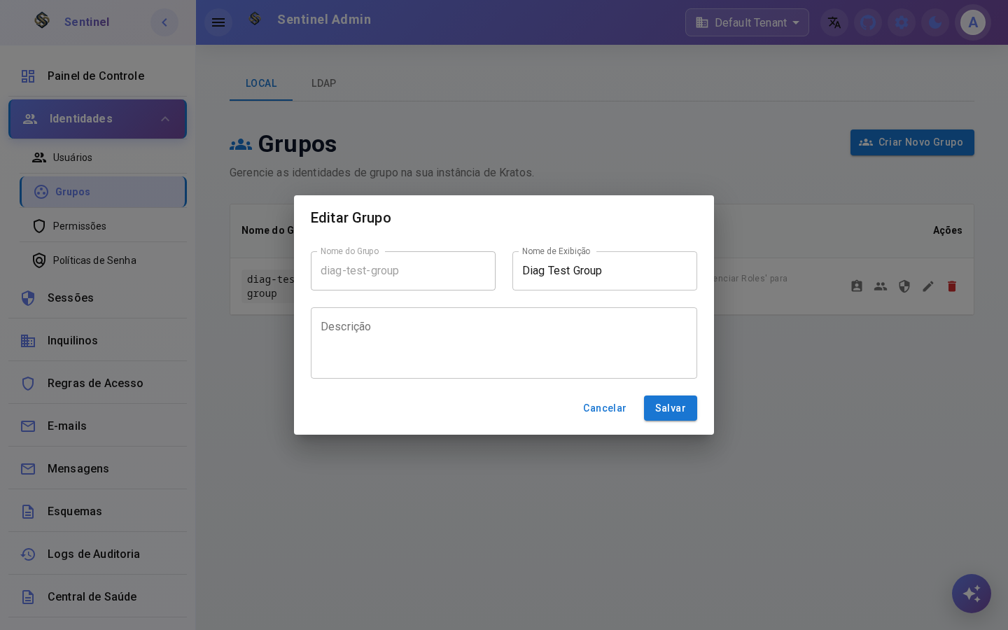 Edit Group Dialog